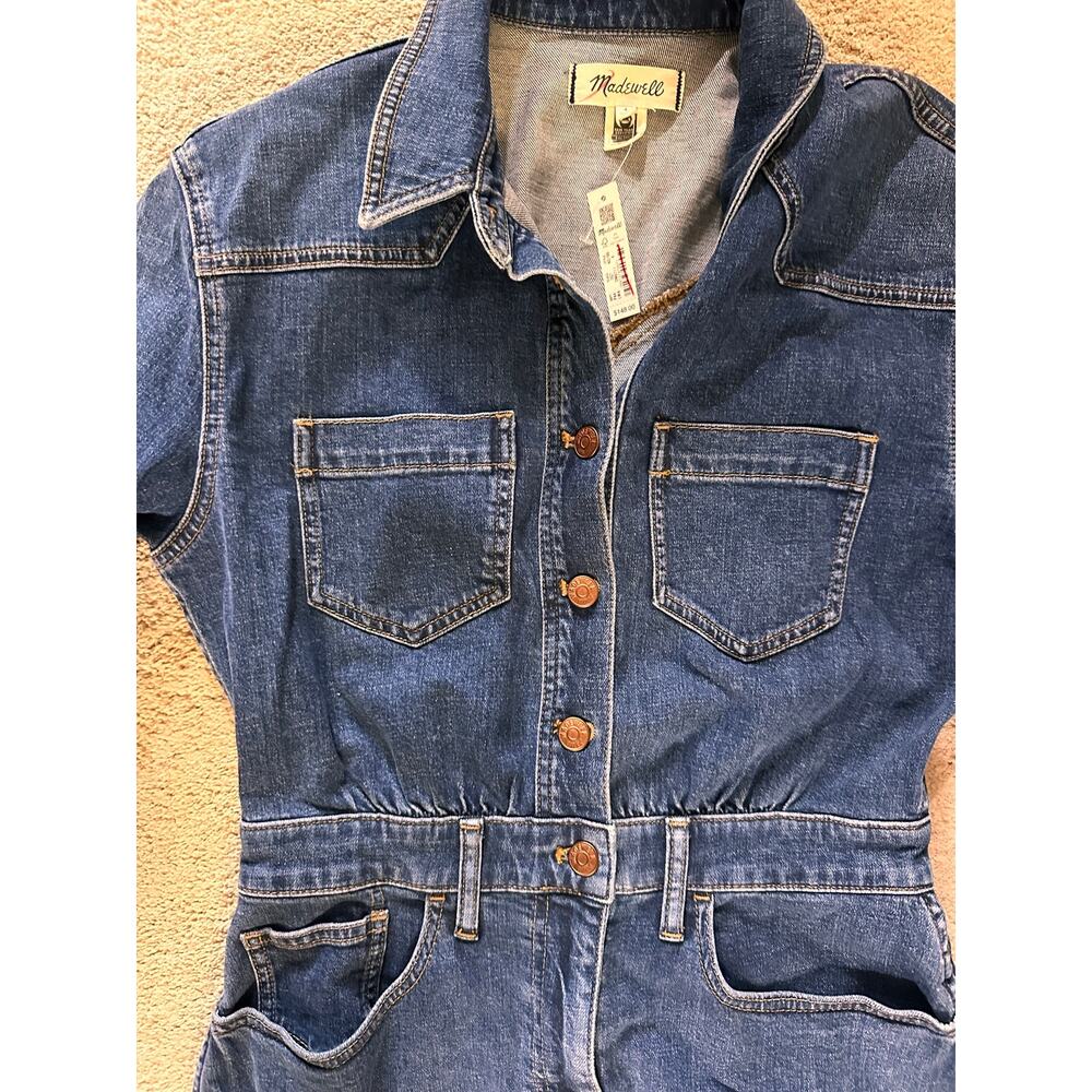 NWT Madewell Western Denim Midi Shirtdress Size 4 - Picture 8 of 10
